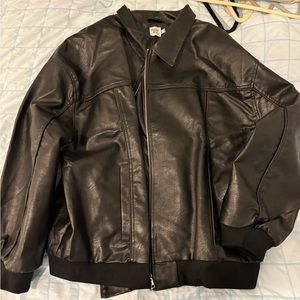 PRINCESS POLLY LEATHER BOMBER JACKET